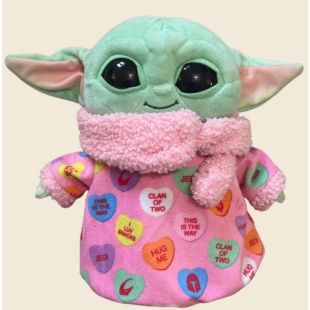 Star Wars The Mandalorian Grugu Valentines Plush 8”